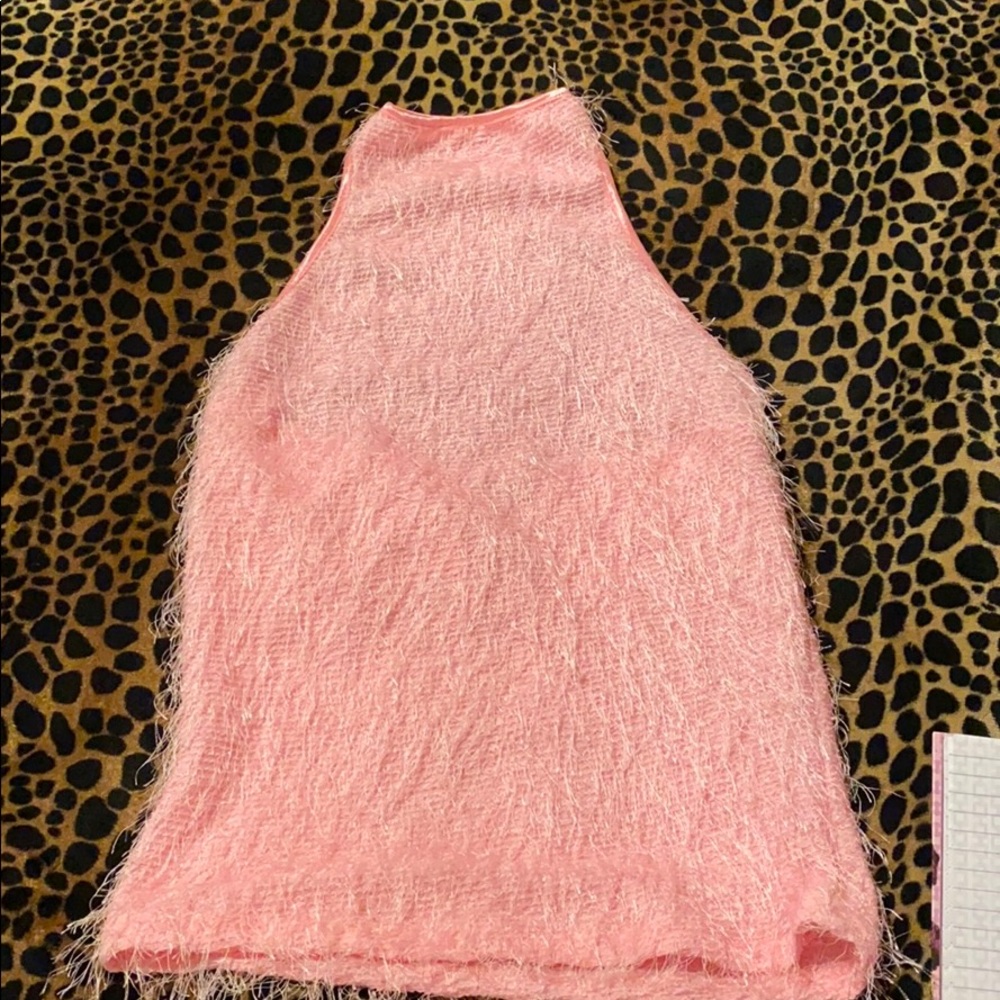 Fluffy pink Halter from Bebe